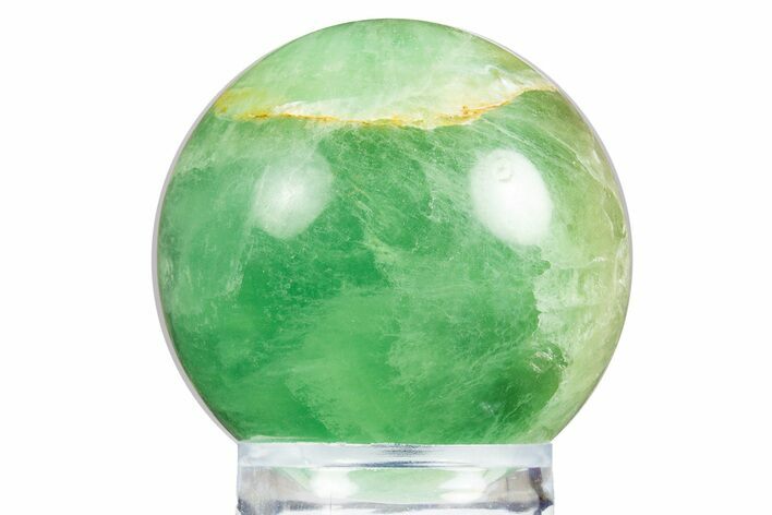 Polished Green Fluorite Sphere - Madagascar #304645